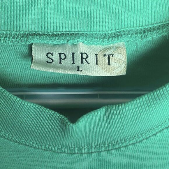 Nantucket Spirit Jersey Long Sleeve Mint Green Oversized Tee Shirt Women’s L - Picture 4 of 5